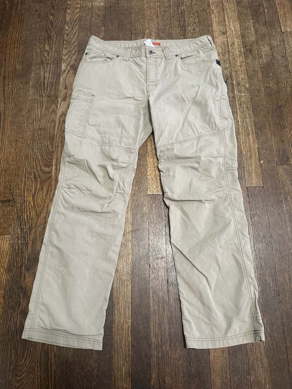 L.L. Bean Cotton Nylon Outdoor Utility Cargo Hiking Pants Khaki Tan 36x30